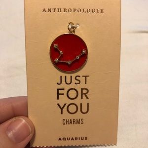 NWT Anthropologie Horoscope Aquarius Red Charm